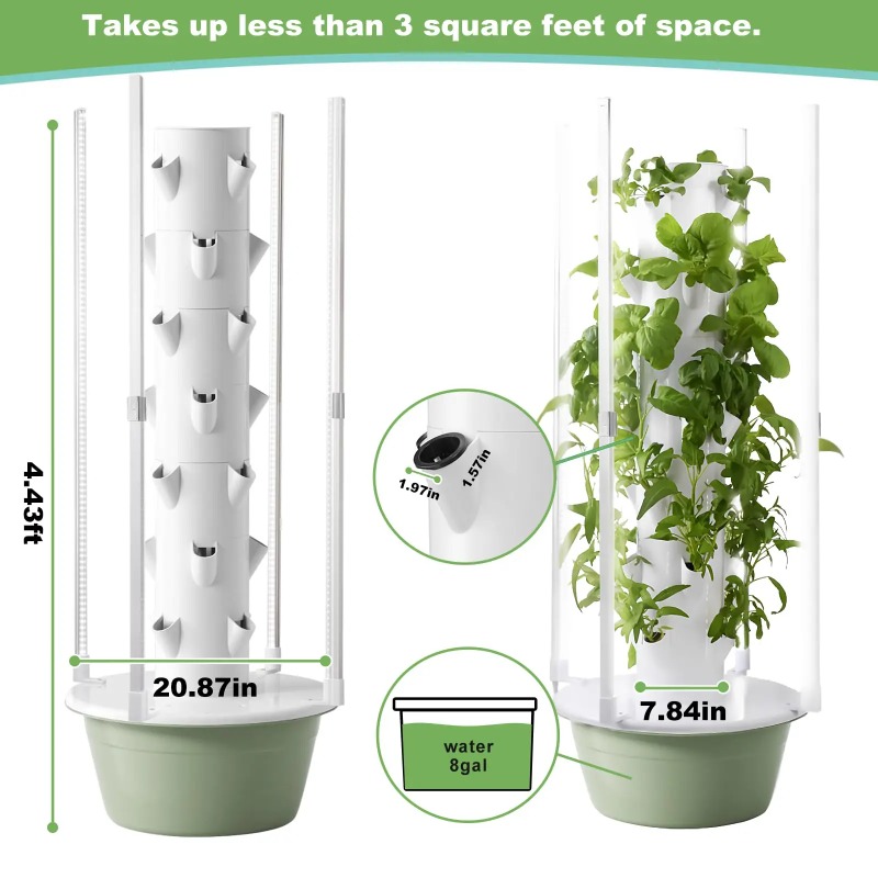 Hydroponic Growing Kit System  - Hydroponic Tower Planter 评论和价格