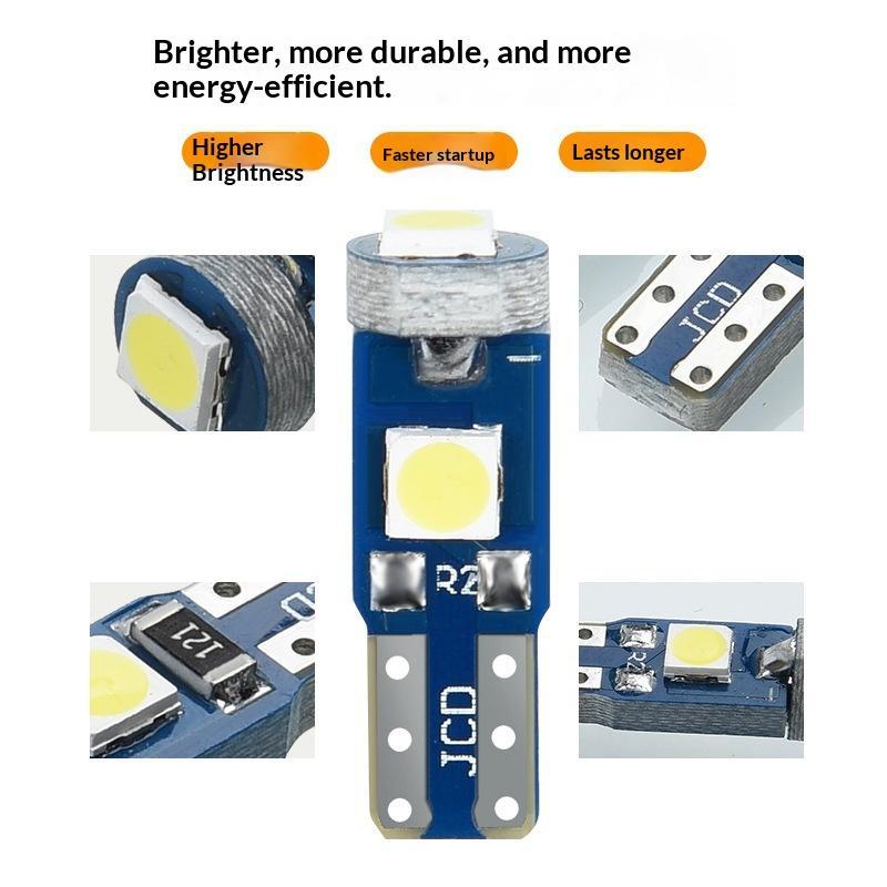 10Pcs T5 Led Bulb Canbus W3W 7 - Grow Light T5 评论和价格