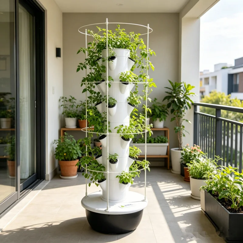 9 Layer Aeroponic Hydroponic V - Hydroponic Tower Planter 评论和价格
