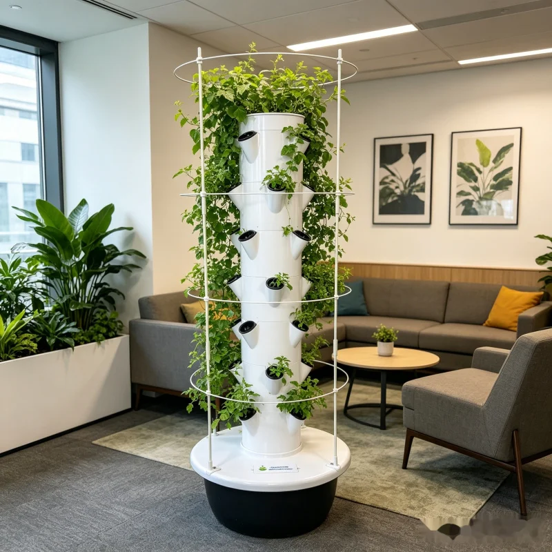 9 Layer Aeroponic Hydroponic V - Hydroponic Tower Planter 评论和价格