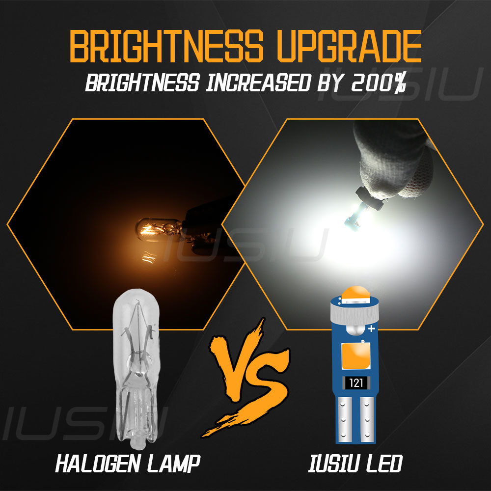 IUSIU 10PCS 73 74 Led T5 Bulb  - Grow Light T5 评论和价格