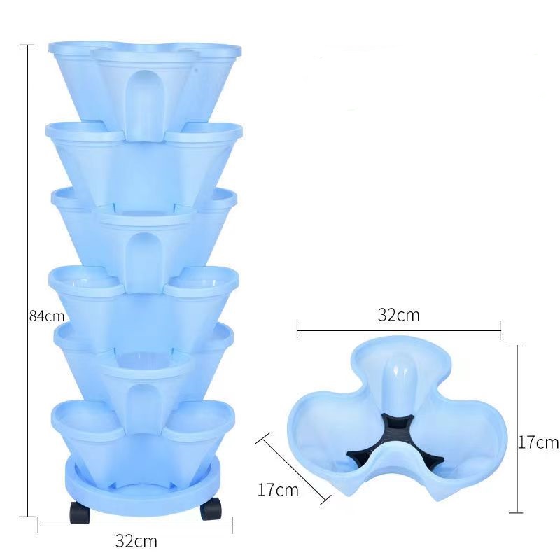Stackable Plastic Strawberry V - Hydroponic Tower Planter 评论和价格