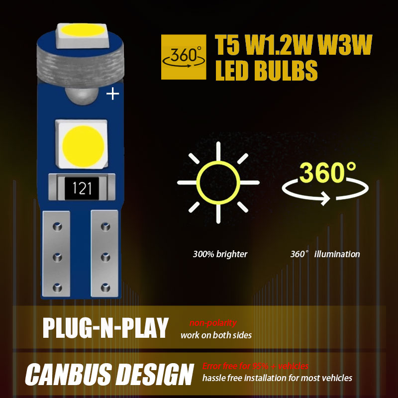10x T5 Led Bulb W3W W1.2W Led  - Grow Light T5 评论和价格