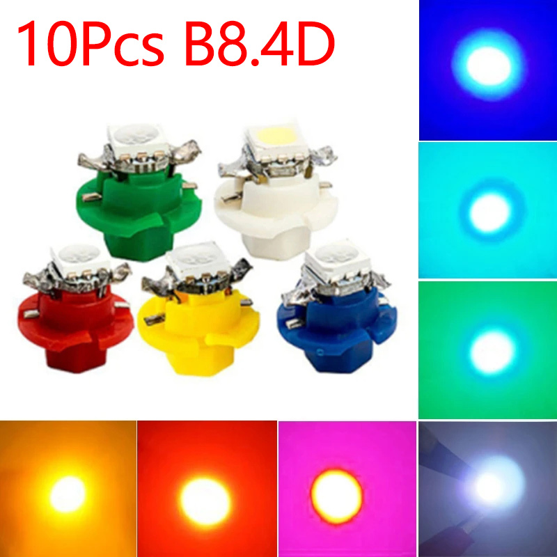 10Pcs 12V 7 Colors B8.4 Brand  - Grow Light T5 评论和价格