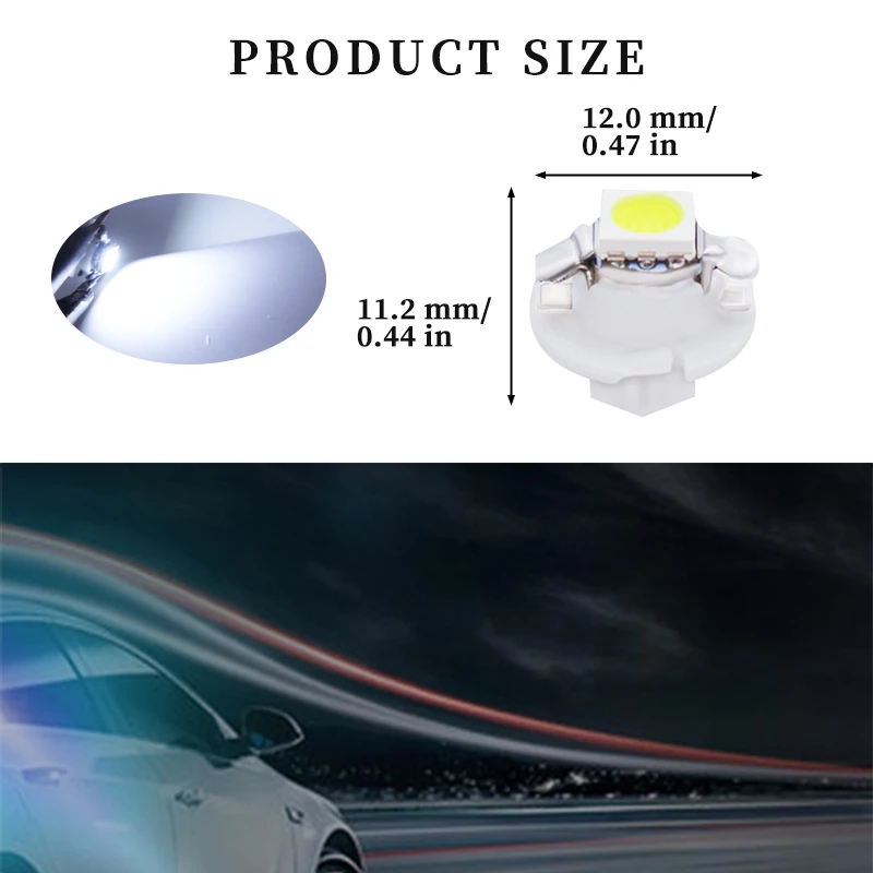 10Pcs 12V 7 Colors B8.4 Brand  - Grow Light T5 评论和价格