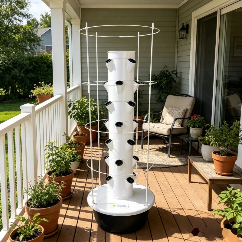 9 Layer Hydroponic Tower Garde - Hydroponic Tower Planter 评论和价格