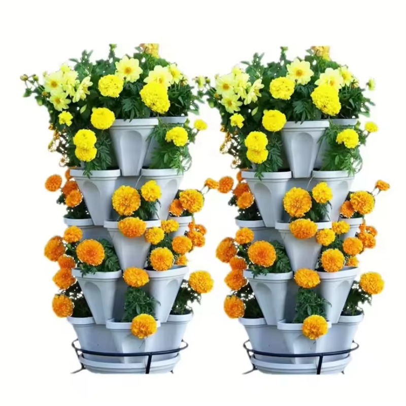 5-tier Self Watering Stacking  - Hydroponic Tower Planter 评论和价格