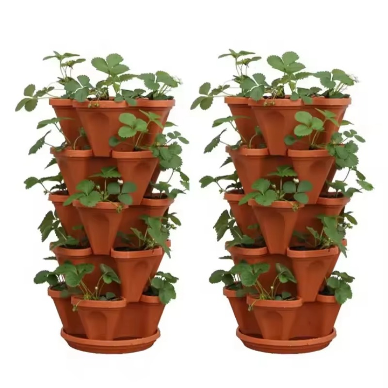 5-tier Self Watering Stacking  - Hydroponic Tower Planter 评论和价格