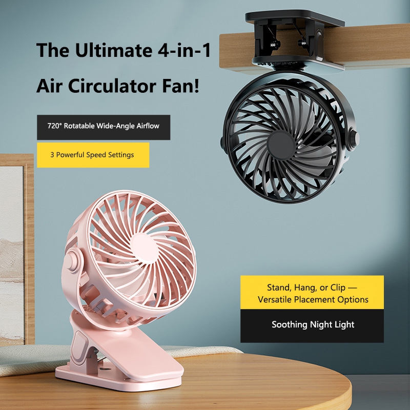 Portable Rechargeable Clip Fan - Oscillating Fan Clip 评论和价格