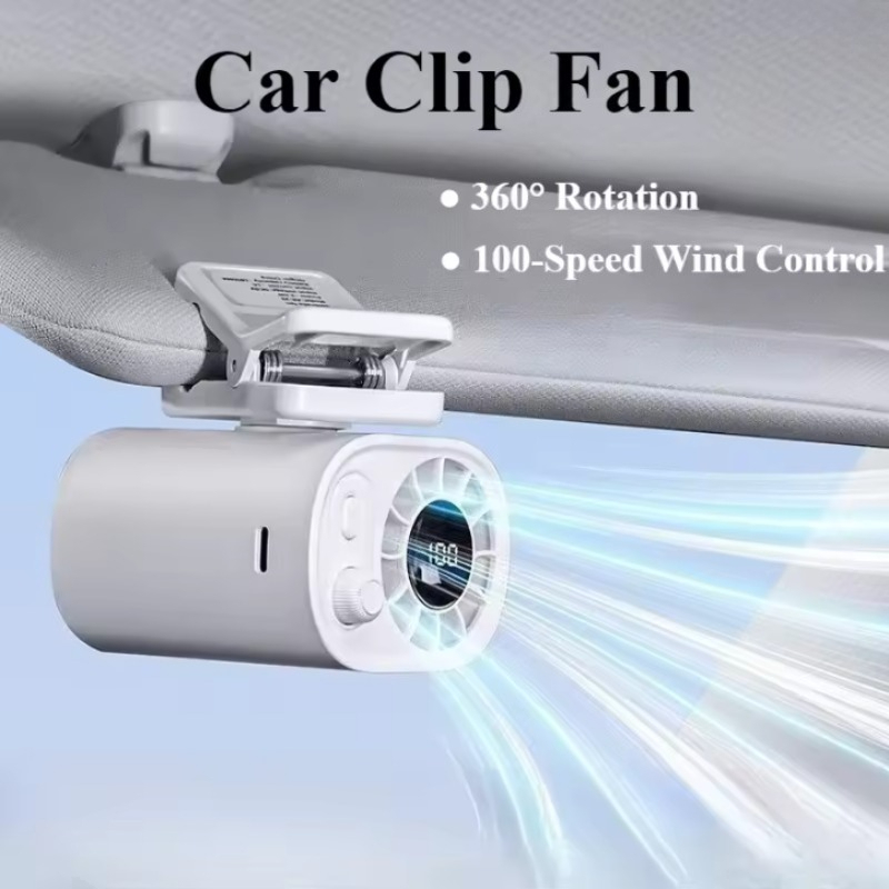Clip-On Car Fan 360° Rotatable - Oscillating Fan Clip 评论和价格