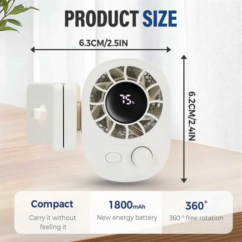 Clip-On Car Fan 360° Rotatable - Oscillating Fan Clip 评论和价格